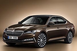 Al momento stai visualizzando Rottamazione Auto SKODA Superb BERLINA Benzina · Diesel · Ibrida dal 2019 – IN PRUDUZIONE